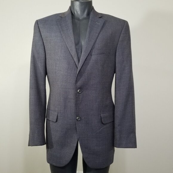 Cremieux Loro Piana Wool Blazer 40R Micro Check Sport Coat Suit Jacket